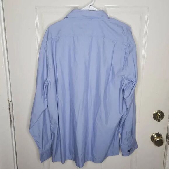 Land's End blue long sleeve shirt men's size L - Picture 2 of 2